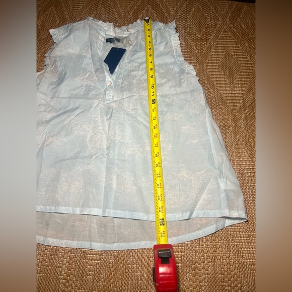 Biltmore Women's Sleeveless Ruffle Tank 
Top,Light Blue,Size M,Brand New, NWT - Picture 7 of 9